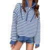 Striped Blue White