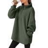 image:imageANRABESS Womens Sweatshirt Sherpa Fuzzy Fleece Zip Up Hoodies Cozy Pullover Soft Sweaters Tops 2025 Fall Trendy ClothesArmy Green