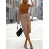 image:imageANRABESS Mock Neck Tank Tops Sweaters Wool Blend Sleeveless Soft Fitted Business Casual Sweater Shirts 2026 Summer ClothesDark Caramel