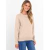 image:imageANRABESS Sweater for Women Long Sleeve Crewneck 2026 Spring Winter Soft Loose Fit Basic Knit Pullover Sweaters Top OutfitsAlmond