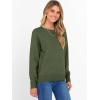 image:imageANRABESS Sweater for Women Long Sleeve Crewneck 2026 Spring Winter Soft Loose Fit Basic Knit Pullover Sweaters Top OutfitsArmy Green