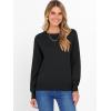 image:imageANRABESS Sweater for Women Long Sleeve Crewneck 2026 Spring Winter Soft Loose Fit Basic Knit Pullover Sweaters Top OutfitsBlack