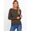 image:imageANRABESS Sweater for Women Long Sleeve Crewneck 2026 Spring Winter Soft Loose Fit Basic Knit Pullover Sweaters Top OutfitsBrown