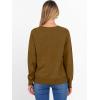 image:imageANRABESS Sweater for Women Long Sleeve Crewneck 2026 Spring Winter Soft Loose Fit Basic Knit Pullover Sweaters Top OutfitsCaramel