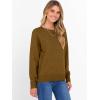 image:imageANRABESS Sweater for Women Long Sleeve Crewneck 2026 Spring Winter Soft Loose Fit Basic Knit Pullover Sweaters Top OutfitsCaramel