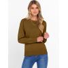 image:imageANRABESS Sweater for Women Long Sleeve Crewneck 2026 Spring Winter Soft Loose Fit Basic Knit Pullover Sweaters Top OutfitsCaramel
