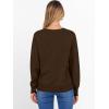 image:imageANRABESS Sweater for Women Long Sleeve Crewneck 2026 Spring Winter Soft Loose Fit Basic Knit Pullover Sweaters Top OutfitsCoffee