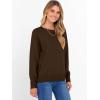 image:imageANRABESS Sweater for Women Long Sleeve Crewneck 2026 Spring Winter Soft Loose Fit Basic Knit Pullover Sweaters Top OutfitsCoffee