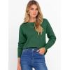 image:imageANRABESS Sweater for Women Long Sleeve Crewneck 2026 Spring Winter Soft Loose Fit Basic Knit Pullover Sweaters Top OutfitsForest Green