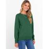 image:imageANRABESS Sweater for Women Long Sleeve Crewneck 2026 Spring Winter Soft Loose Fit Basic Knit Pullover Sweaters Top OutfitsForest Green
