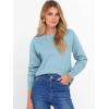 image:imageANRABESS Sweater for Women Long Sleeve Crewneck 2026 Spring Winter Soft Loose Fit Basic Knit Pullover Sweaters Top OutfitsLight Blue