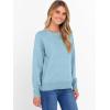 image:imageANRABESS Sweater for Women Long Sleeve Crewneck 2026 Spring Winter Soft Loose Fit Basic Knit Pullover Sweaters Top OutfitsLight Blue