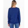 image:imageANRABESS Sweater for Women Long Sleeve Crewneck 2026 Spring Winter Soft Loose Fit Basic Knit Pullover Sweaters Top OutfitsRoyal Blue
