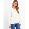 image:imageANRABESS Sweater for Women Long Sleeve Crewneck 2026 Spring Winter Soft Loose Fit Basic Knit Pullover Sweaters Top OutfitsWhite
