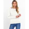 image:imageANRABESS Sweater for Women Long Sleeve Crewneck 2026 Spring Winter Soft Loose Fit Basic Knit Pullover Sweaters Top OutfitsWhite