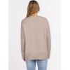 image:imageANRABESS Sweaters for Women 2025 Fall Long Sleeve Casual Loose Fit Knitted High Low Hem Basic Pullover Sweater Tops Khaki Large