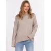 image:imageANRABESS Sweaters for Women 2025 Fall Long Sleeve Casual Loose Fit Knitted High Low Hem Basic Pullover Sweater Tops Khaki Large