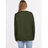 image:imageANRABESS Sweaters for Women 2025 Fall Long Sleeve Casual Loose Fit Knitted High Low Hem Basic Pullover Sweater TopsArmy Green