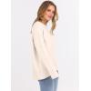 image:imageANRABESS Sweaters for Women 2025 Fall Long Sleeve Casual Loose Fit Knitted High Low Hem Basic Pullover Sweater TopsLight Apricot