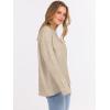image:imageANRABESS Sweaters for Women 2025 Fall Long Sleeve Casual Loose Fit Knitted High Low Hem Basic Pullover Sweater TopsLight Beige