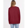 image:imageANRABESS Sweaters for Women 2025 Fall Long Sleeve Casual Loose Fit Knitted High Low Hem Basic Pullover Sweater TopsRed