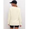image:imageANRABESS Sweatshirts for Women 2025 Fall Long Sleeve Shirts Oversized Crewneck Lightweight Side Split Casual Pullover TopsAlmond