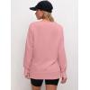 image:imageANRABESS Sweatshirts for Women 2025 Fall Long Sleeve Shirts Oversized Crewneck Lightweight Side Split Casual Pullover TopsCoral Pink