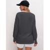 image:imageANRABESS Sweatshirts for Women 2025 Fall Long Sleeve Shirts Oversized Crewneck Lightweight Side Split Casual Pullover TopsDeep Gray