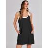 image:imageANRABESS Women Athletic Dress Summer Tennis Workout Active Sports Mini Romper Dress Built in Shorts Travel Vacation ClothesBlack