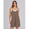 image:imageANRABESS Women Athletic Dress Summer Tennis Workout Active Sports Mini Romper Dress Built in Shorts Travel Vacation ClothesCoffee