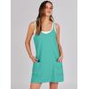 image:imageANRABESS Women Athletic Dress Summer Tennis Workout Active Sports Mini Romper Dress Built in Shorts Travel Vacation ClothesCyan