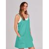 image:imageANRABESS Women Athletic Dress Summer Tennis Workout Active Sports Mini Romper Dress Built in Shorts Travel Vacation ClothesCyan