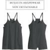 image:imageANRABESS Women Athletic Dress Summer Tennis Workout Active Sports Mini Romper Dress Built in Shorts Travel Vacation ClothesDeep Gray
