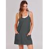 image:imageANRABESS Women Athletic Dress Summer Tennis Workout Active Sports Mini Romper Dress Built in Shorts Travel Vacation ClothesDeep Gray