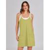image:imageANRABESS Women Athletic Dress Summer Tennis Workout Active Sports Mini Romper Dress Built in Shorts Travel Vacation ClothesLight Green