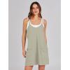 image:imageANRABESS Women Athletic Dress Summer Tennis Workout Active Sports Mini Romper Dress Built in Shorts Travel Vacation ClothesLight Grey