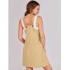 image:imageANRABESS Women Athletic Dress Summer Tennis Workout Active Sports Mini Romper Dress Built in Shorts Travel Vacation ClothesLight Yellow