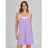 image:imageANRABESS Women Athletic Dress Summer Tennis Workout Active Sports Mini Romper Dress Built in Shorts Travel Vacation ClothesPurple