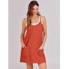 image:imageANRABESS Women Athletic Dress Summer Tennis Workout Active Sports Mini Romper Dress Built in Shorts Travel Vacation ClothesRed