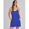 image:imageANRABESS Women Athletic Dress Summer Tennis Workout Active Sports Mini Romper Dress Built in Shorts Travel Vacation ClothesRoyal Blue