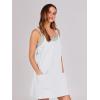 image:imageANRABESS Women Athletic Dress Summer Tennis Workout Active Sports Mini Romper Dress Built in Shorts Travel Vacation ClothesWhite