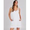 image:imageANRABESS Women Athletic Dress Summer Tennis Workout Active Sports Mini Romper Dress Built in Shorts Travel Vacation ClothesWhite