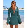 image:imageANRABESS Women Beach Crochet Cover Ups Summer Knit Swimwear Mesh Bathing Suit Hollow Out Dress 2026 Vacation SwimsuitLake
