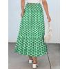image:imageANRABESS Women Boho Floral Maxi Skirts High Waisted Tiered Skirt Flowy Beach Skirts with Pockets for Vacation amp Summer WearLight Green