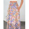 image:imageANRABESS Women Boho Floral Maxi Skirts High Waisted Tiered Skirt Flowy Beach Skirts with Pockets for Vacation amp Summer WearMulticolored Floral