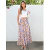 image:imageANRABESS Women Boho Floral Maxi Skirts High Waisted Tiered Skirt Flowy Beach Skirts with Pockets for Vacation amp Summer WearMulticolored Floral