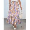 image:imageANRABESS Women Boho Floral Maxi Skirts High Waisted Tiered Skirt Flowy Beach Skirts with Pockets for Vacation amp Summer WearMulticolored Floral