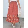 image:imageANRABESS Women Boho Floral Maxi Skirts High Waisted Tiered Skirt Flowy Beach Skirts with Pockets for Vacation amp Summer WearRed Blue Floral