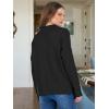 image:imageANRABESS Women Casual Long Sleeve Mock Funnel Neck Knit Pullover Sweater Top 2025 Fall Fashion Outfits with Exposed Seam Black Medium