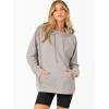 image:imageANRABESS Women Hoodies Long Sleeve Loose Fit Fleece Hooded Sweatshirts Drawstring Pullover Top With Pockets 2025 Fall OutfitsGrey Khaki